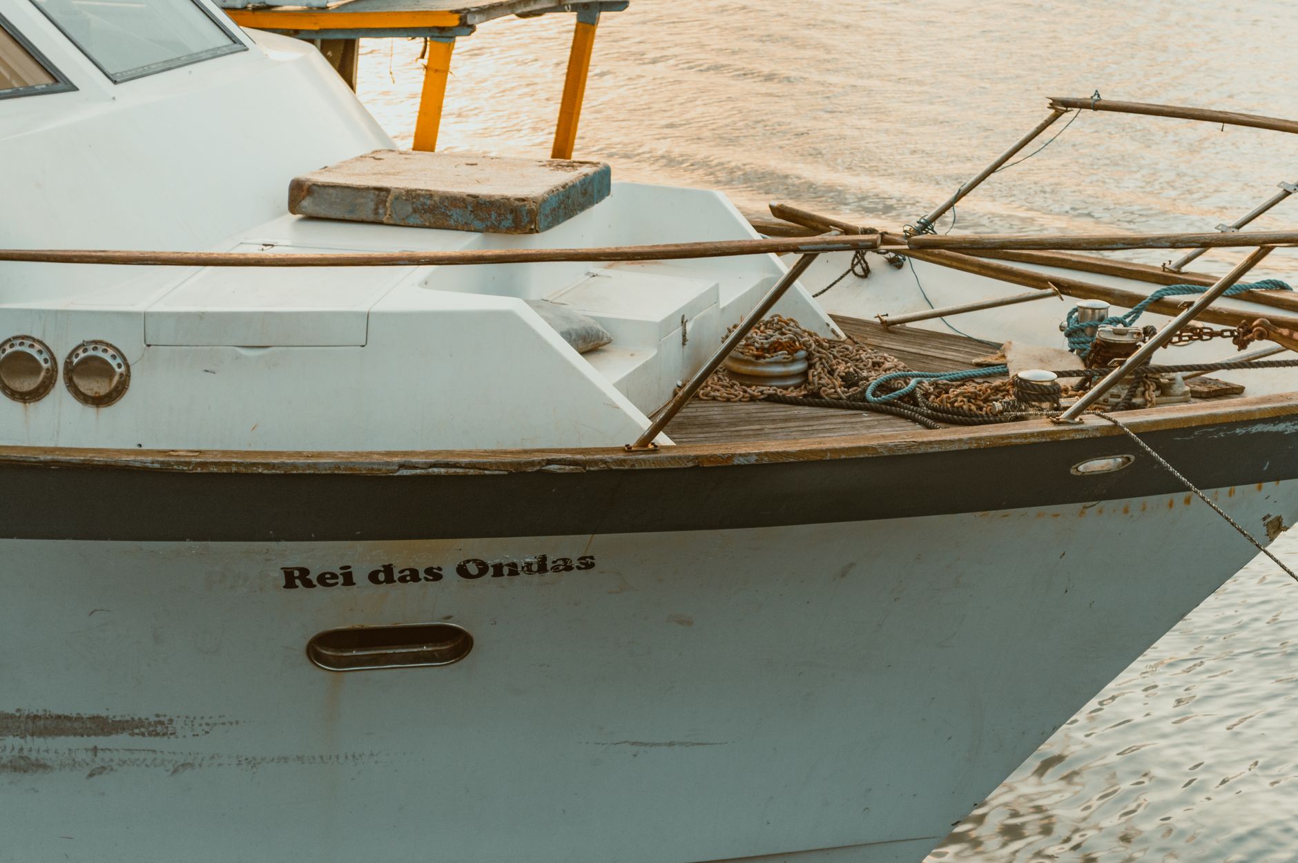 Boats in Marina Del Rey harbor, the waterfront setting around Marina Racquet Stringers