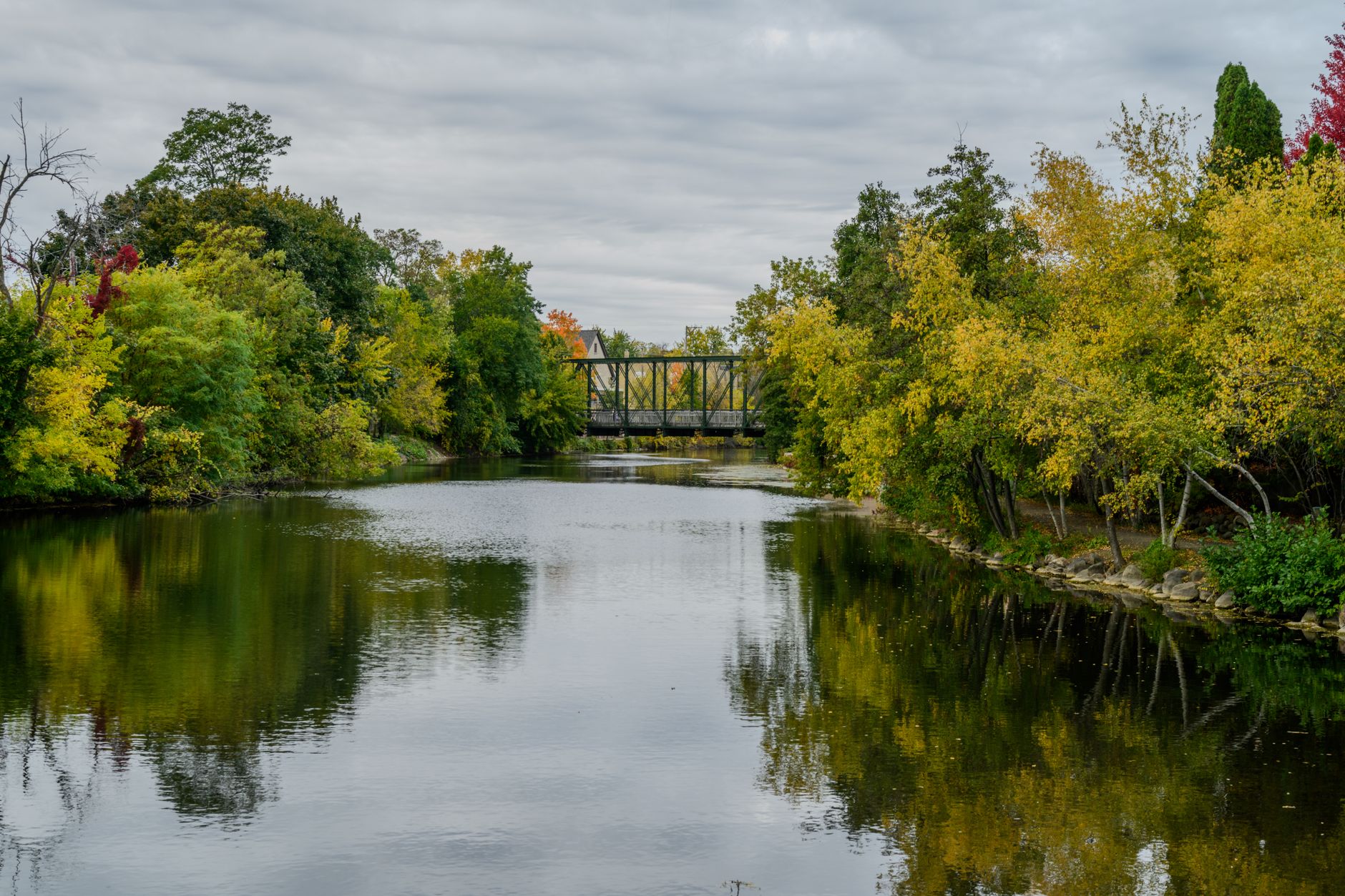 The Ottawa River near Rockcliffe Park, the neighbourhood around Rockcliffe Lawn Tennis Club