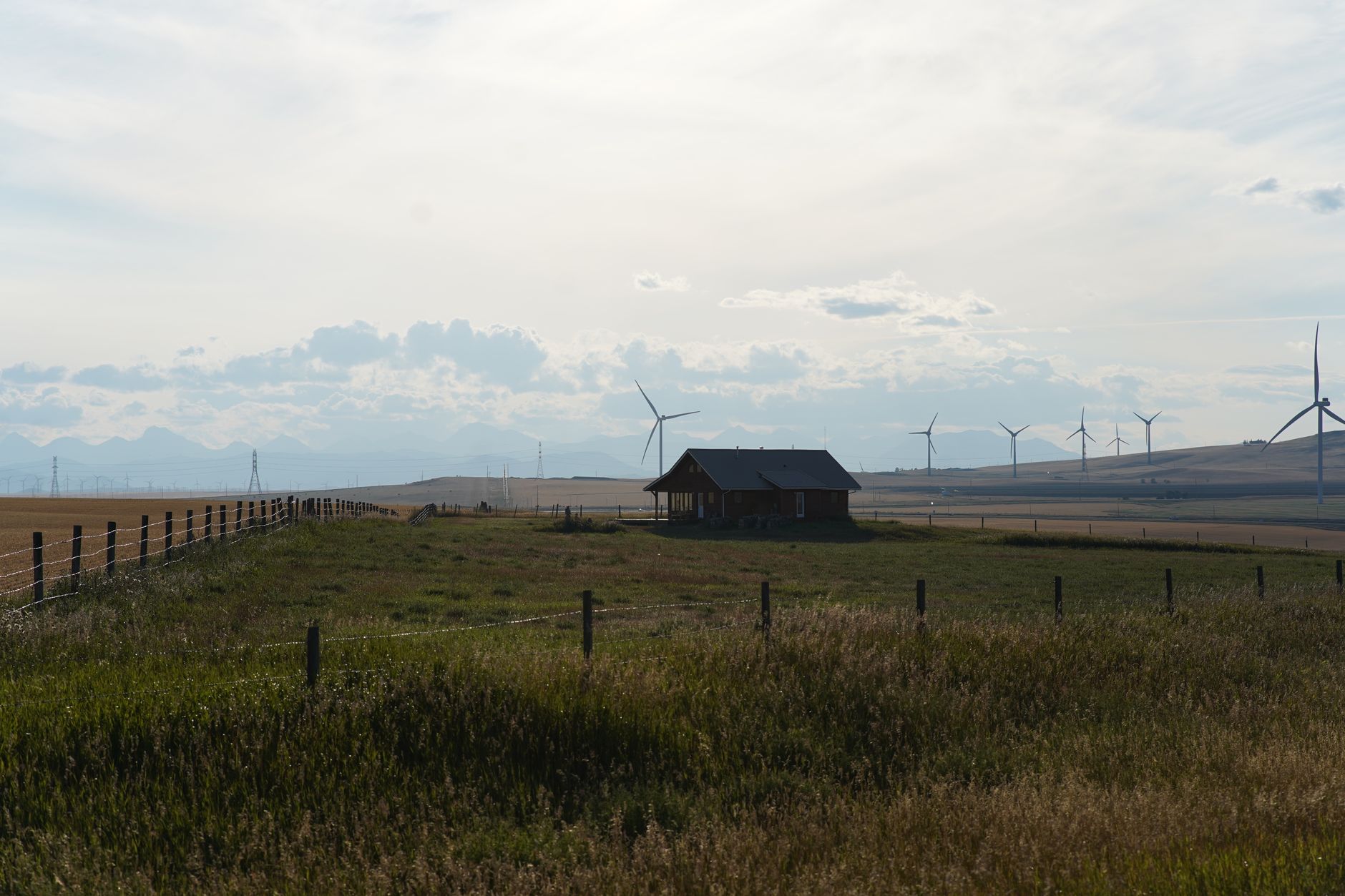 Central Alberta prairie near Red Deer, the setting around Simon Tennis School