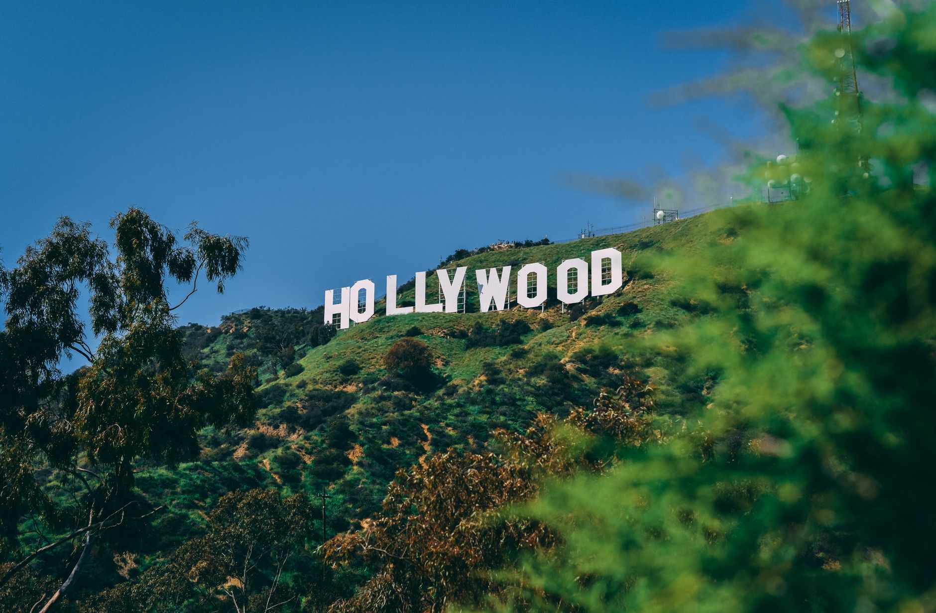 The San Fernando Valley hills above North Hollywood, near Tennis Lessons Los Angeles