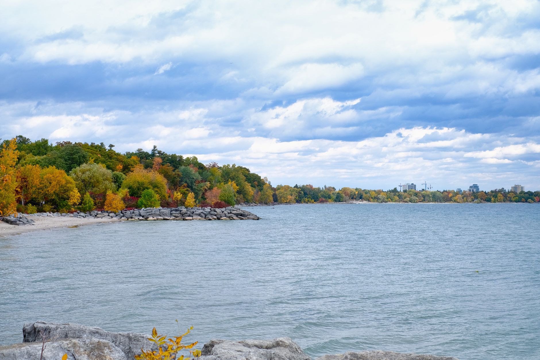 Lake Ontario shoreline near Whitby in Durham Region, close to ICM Tennis's courts