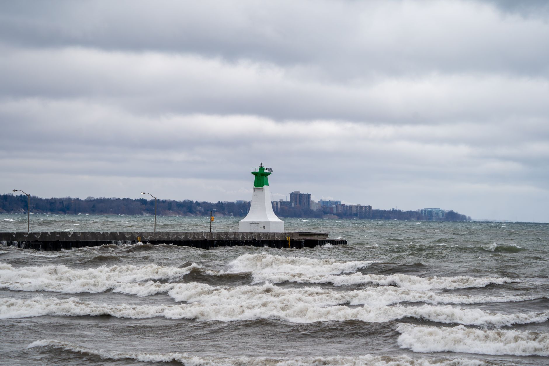 Lakeside harbour scenery in Oakville, Ontario, near Joshua Creek Tennis's courts