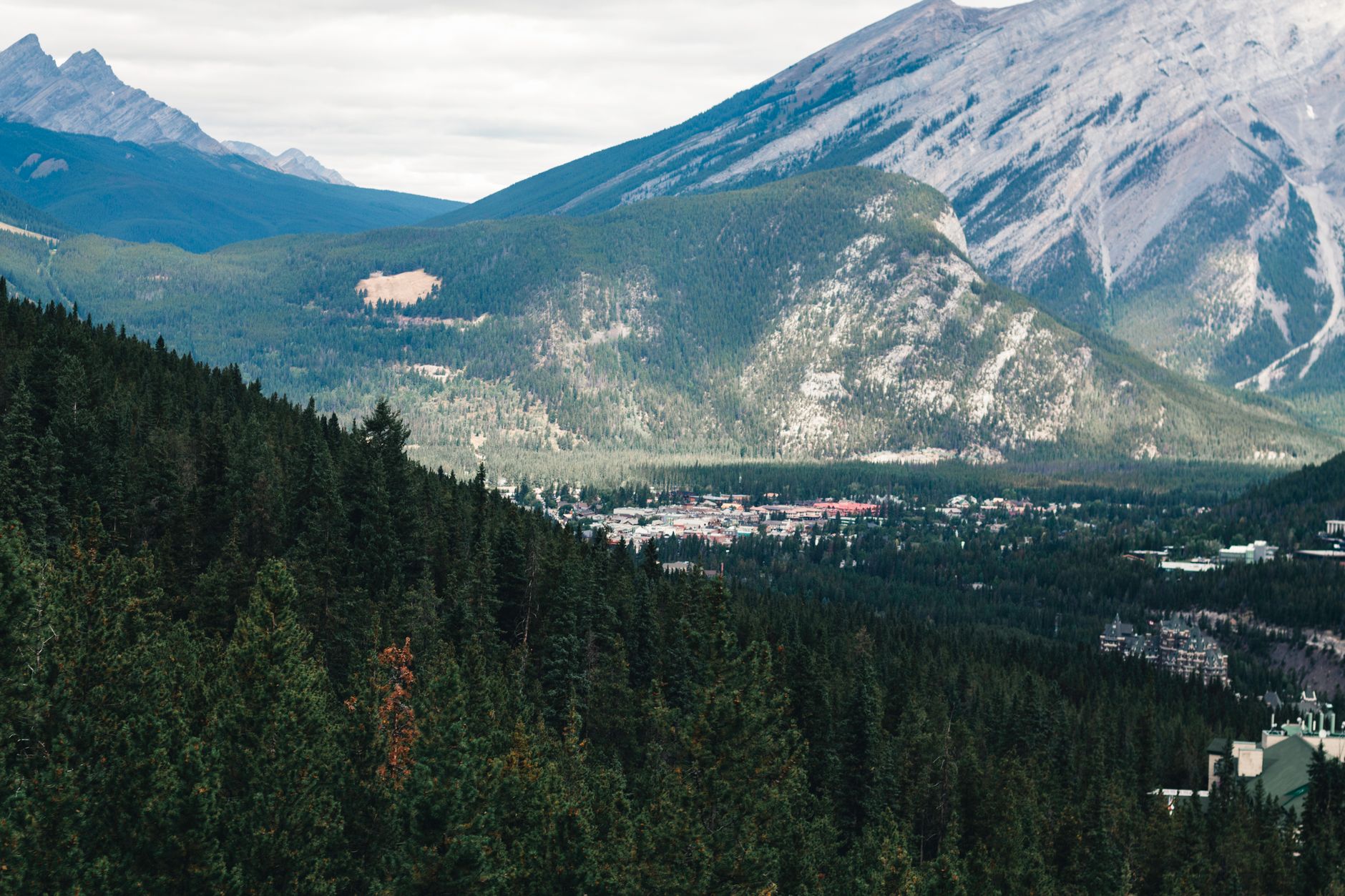 The Rocky Mountains around Fernie in BC's Kootenays, near Fernie Sports Co's courts