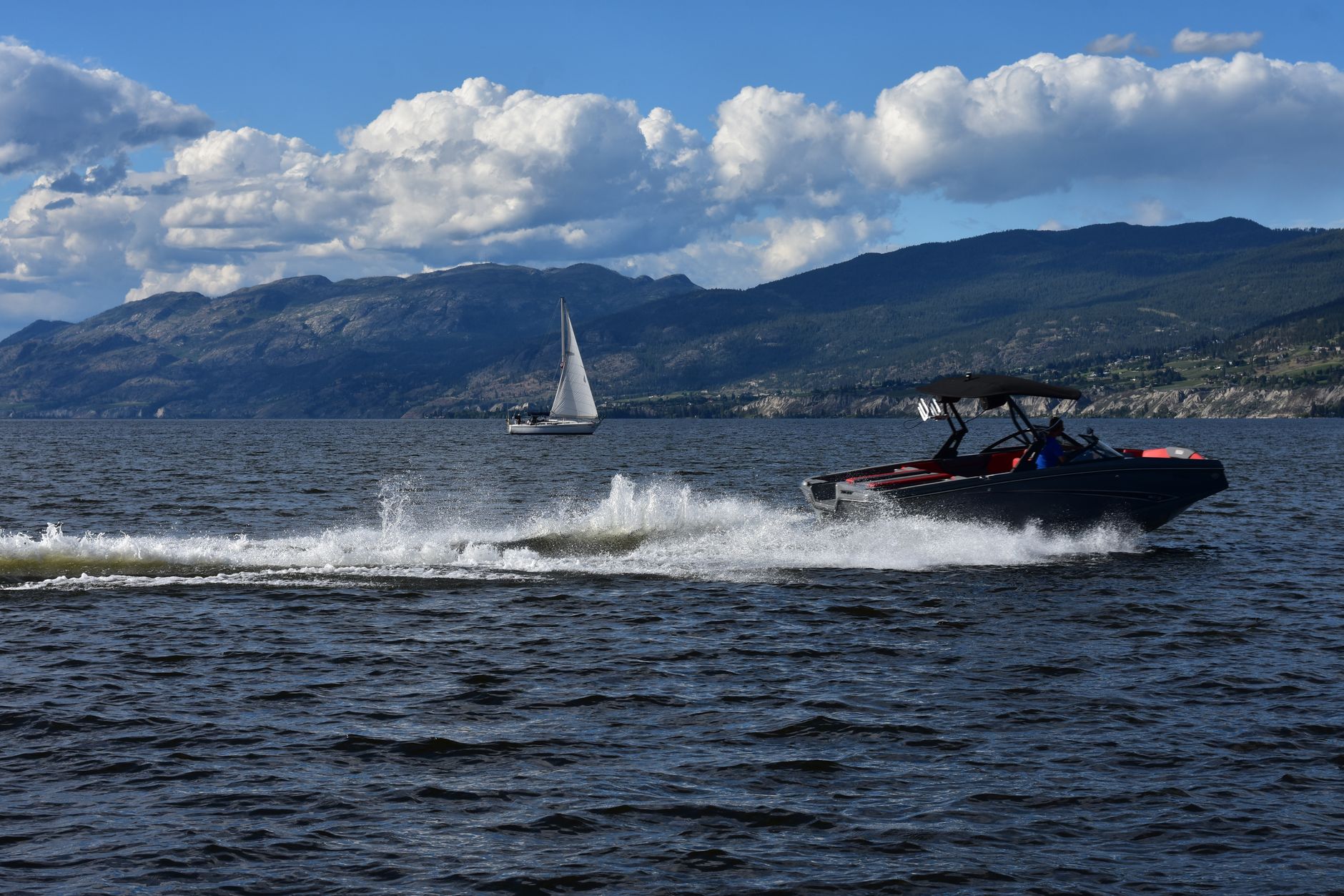 Okanagan valley evening light near Kelowna, the interior-BC setting around PRTC's outdoor tennis courts