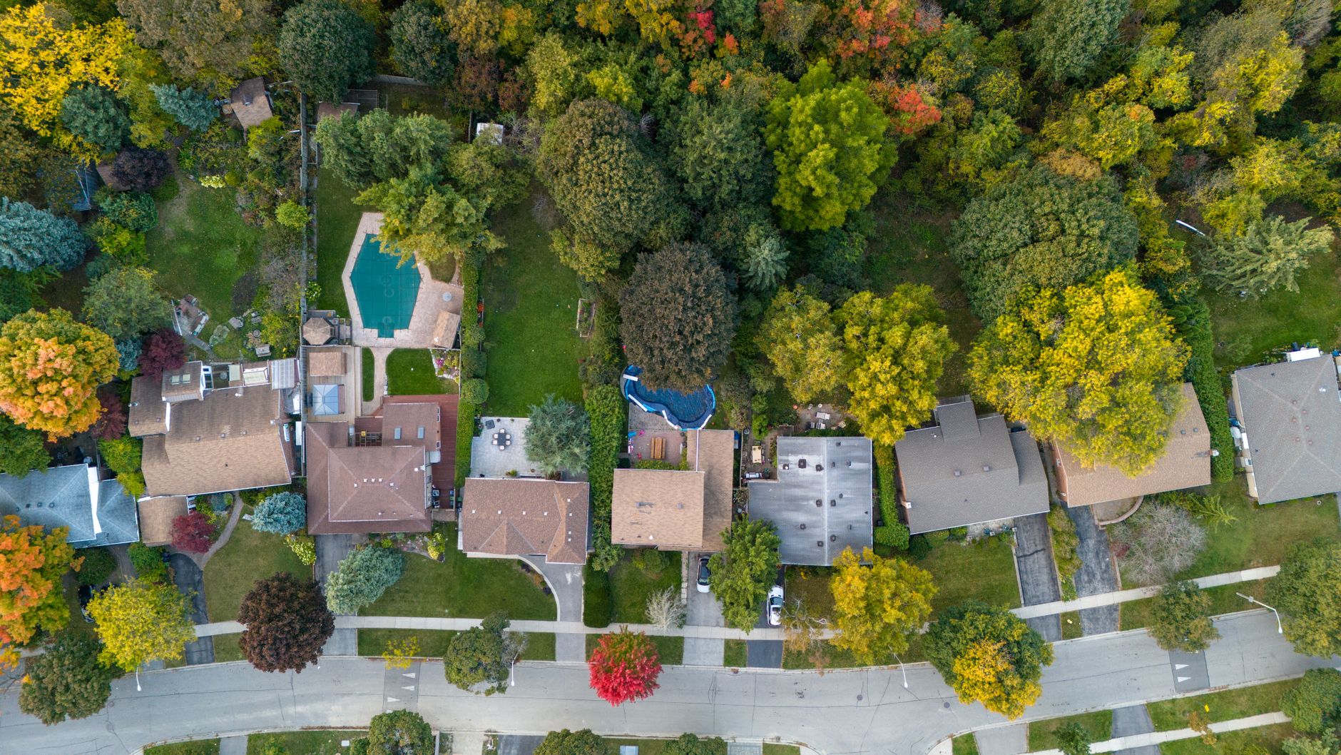 Tree-lined streets of Westmount, the leafy enclave whose recreation centre runs free public tennis courts
