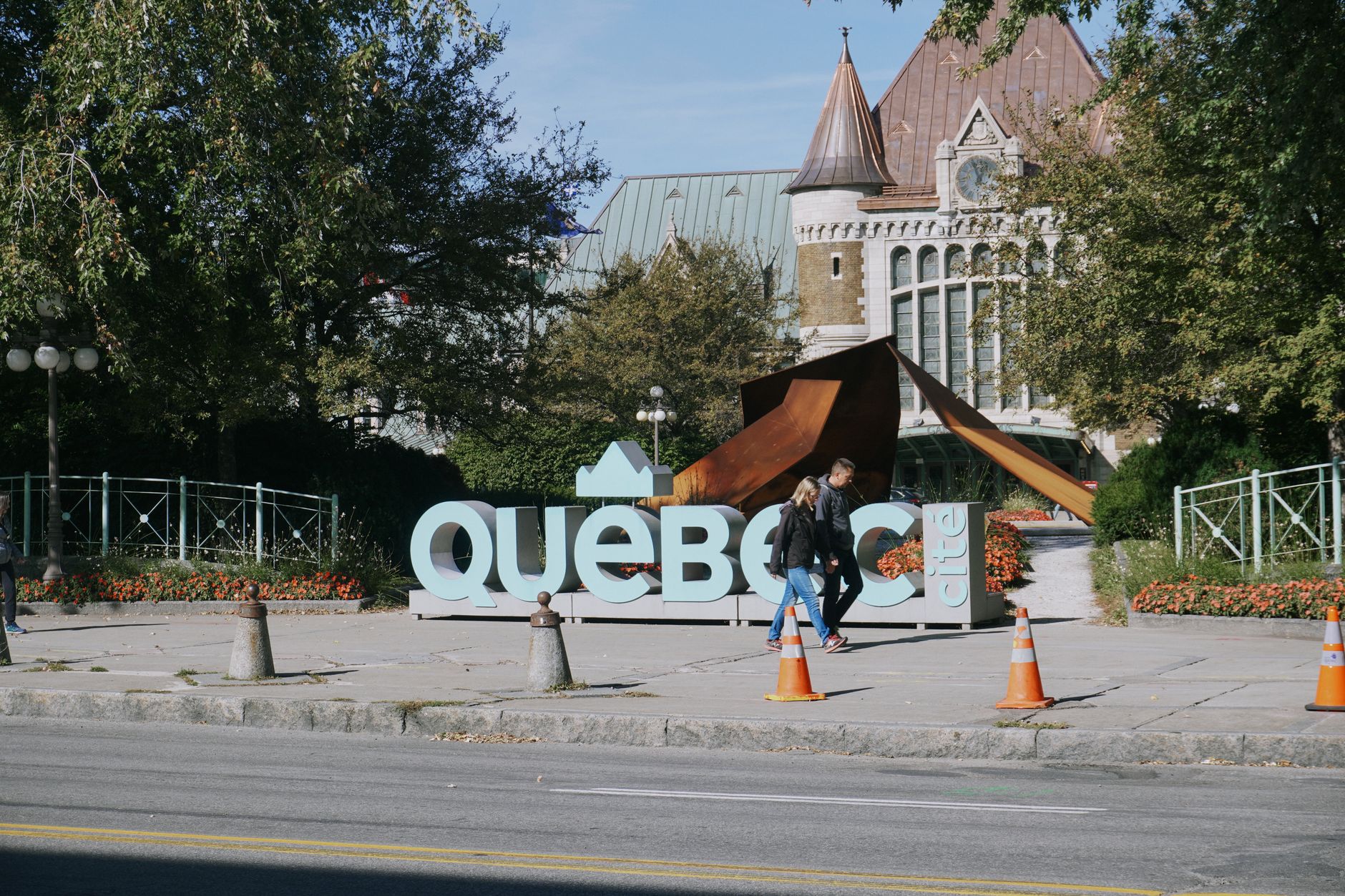The historic skyline of Québec City in winter, representative of the setting for the indoor courts at Centre multiraquettes Montcalm