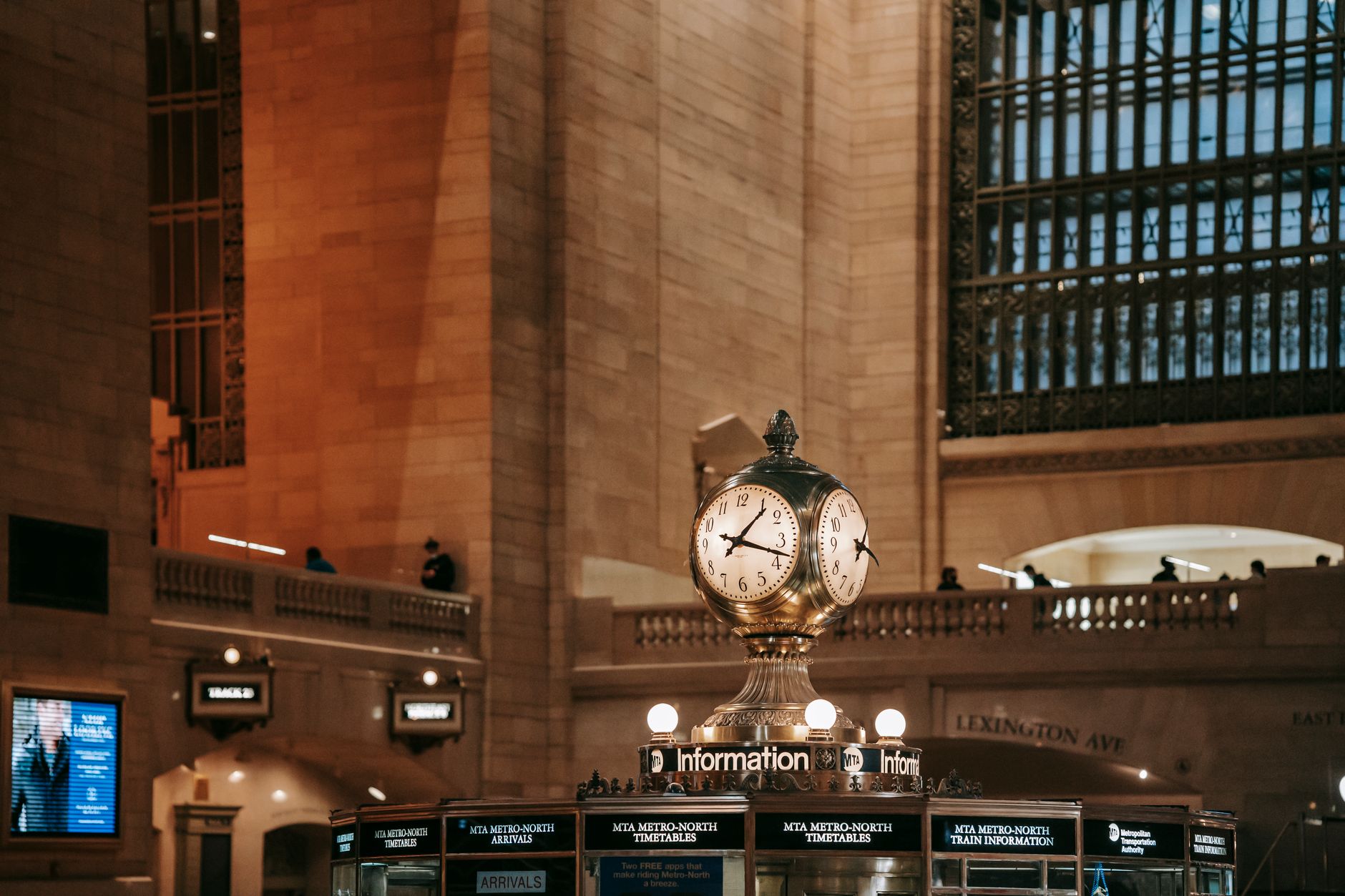 Grand Central Terminal in Midtown Manhattan, home to the improbable Vanderbilt Tennis Club