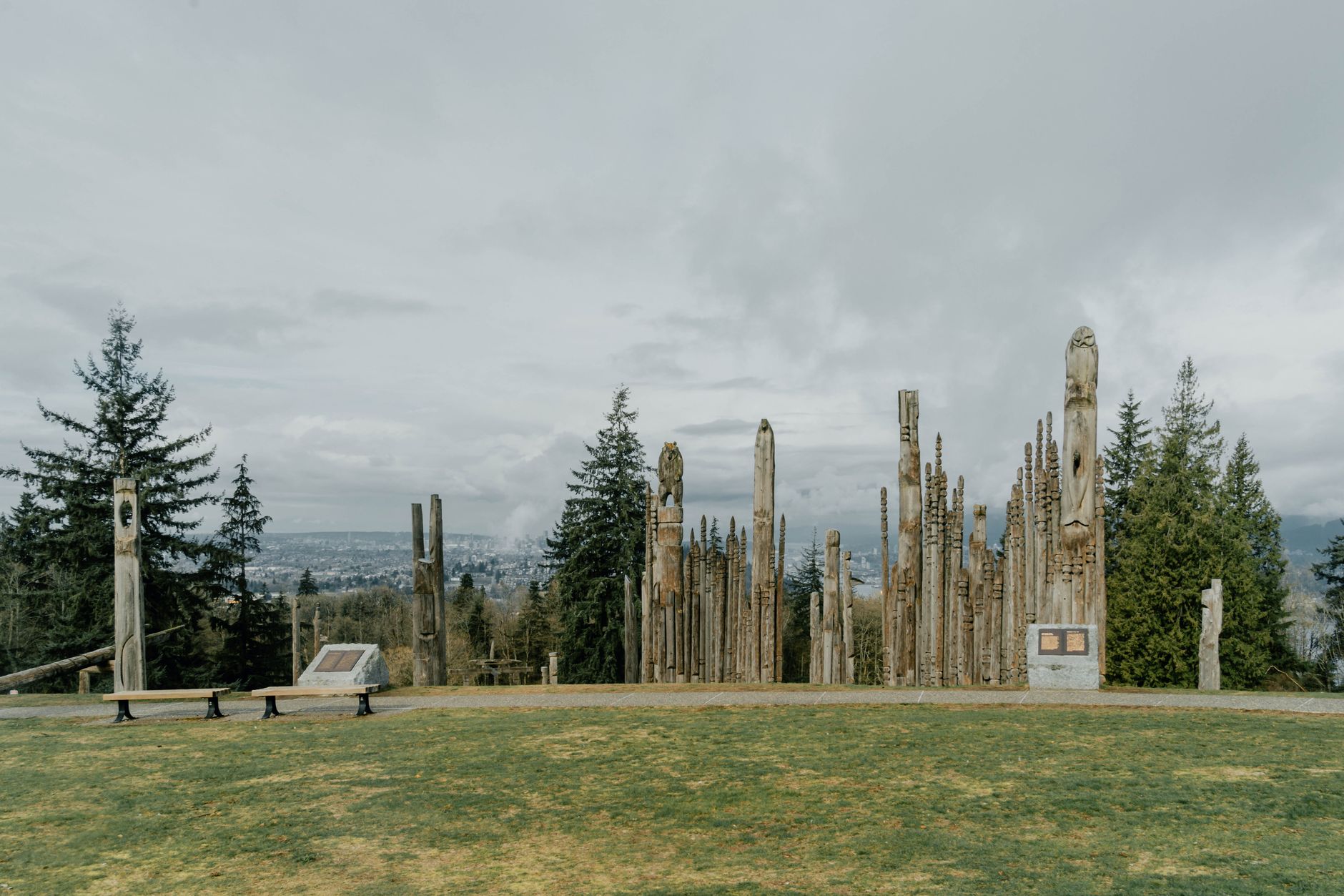 The North Shore mountains behind Burnaby, where a winter bubble covers six of the club's courts