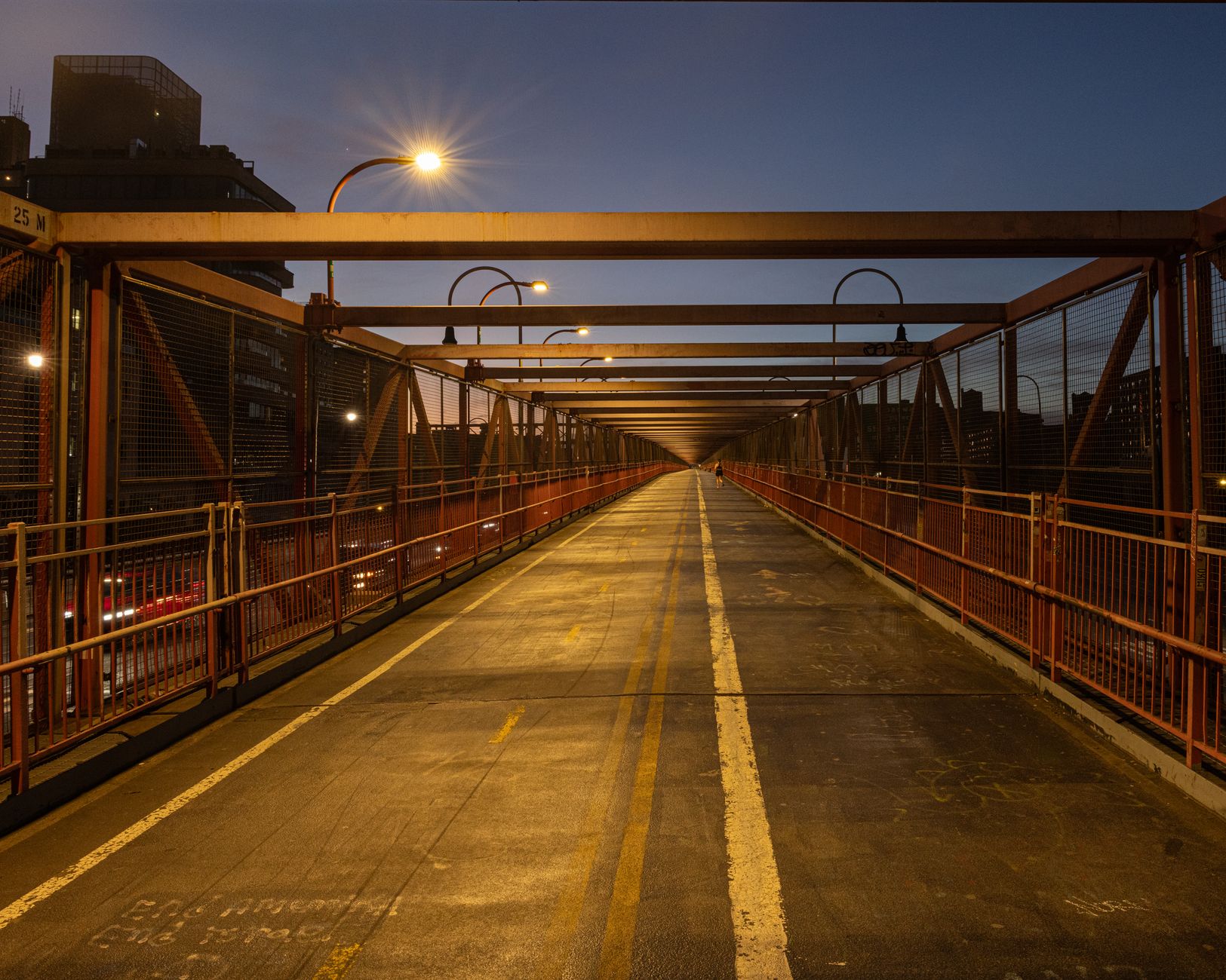 The Scarborough waterfront at dusk, the evening hours West Rouge's lit courts stay open into
