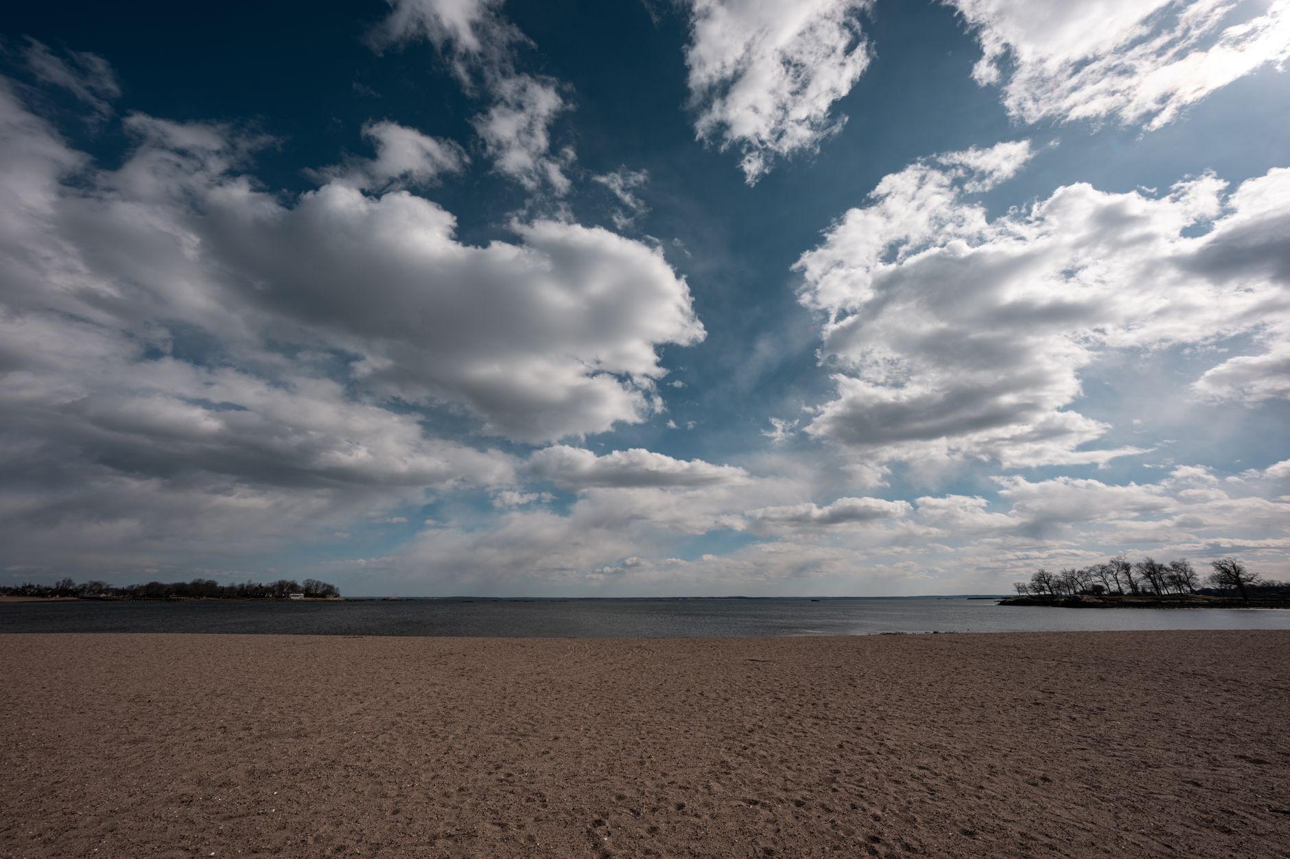 The beachside setting at Wolfe's Pond Park on Staten Island