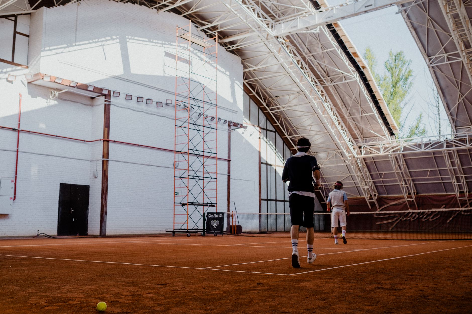 Indoor tennis court with a smooth hard surface in Richmond, British Columbia
