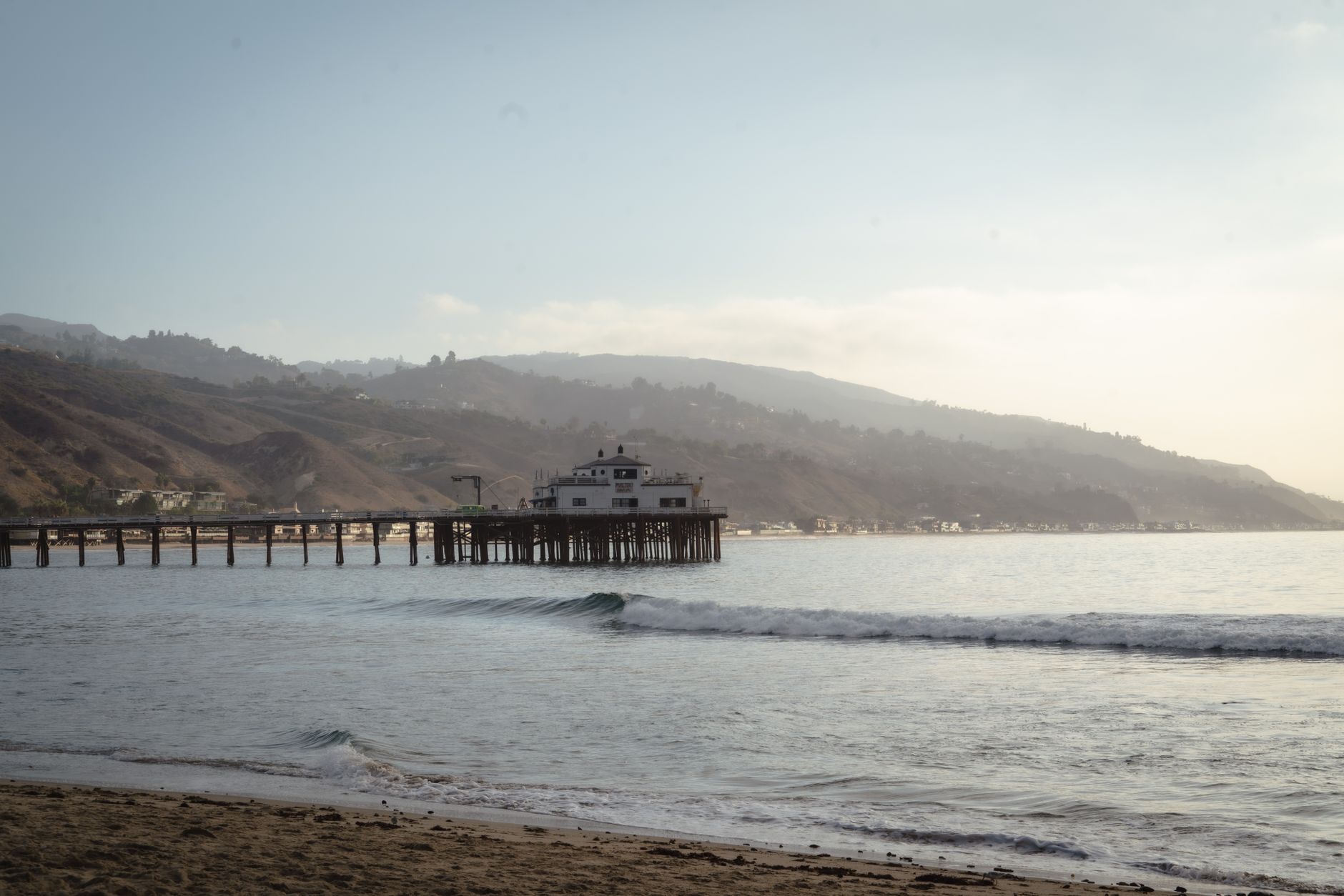 The Malibu coastline and beach, the setting the Malibu Racquet Club overlooks