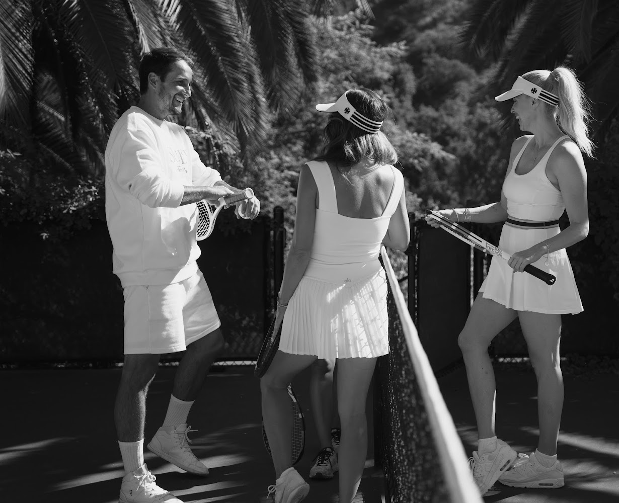 Outdoor courts at Sunset Tennis Club in Los Angeles
