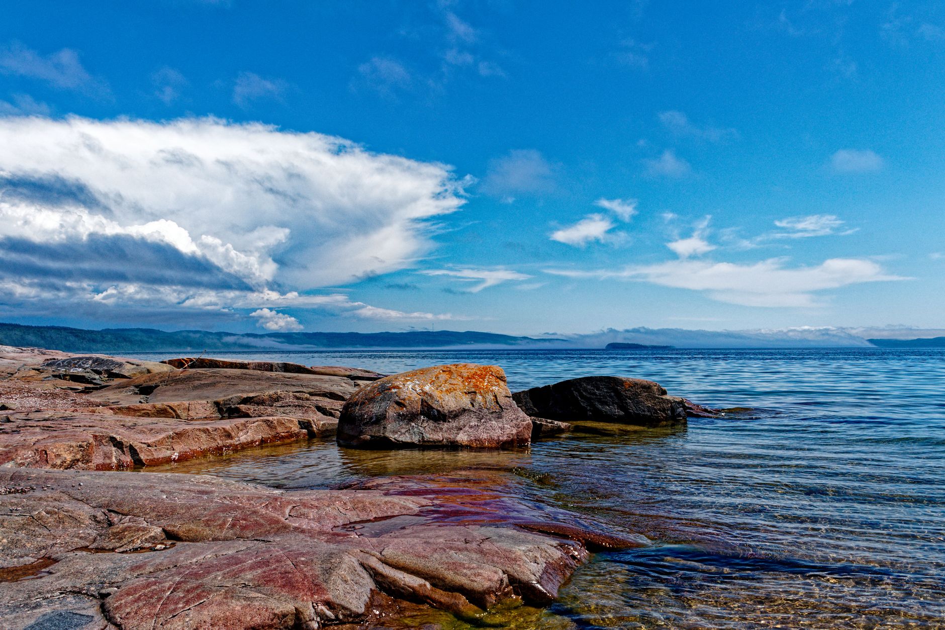 Okanagan Lake shoreline in Kelowna, representative of the lakeside setting at City Park