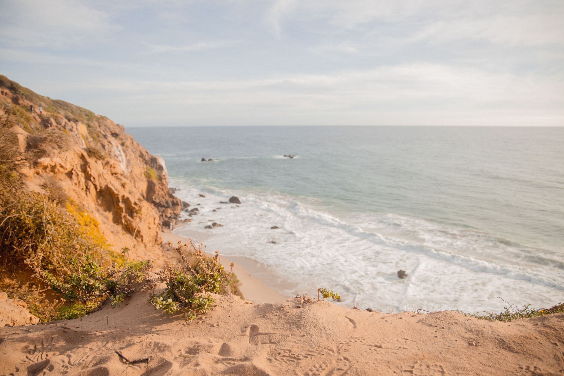 The Malibu coastline and hills, the setting above the Country Mart where Malibu Racquet Club's courts sit