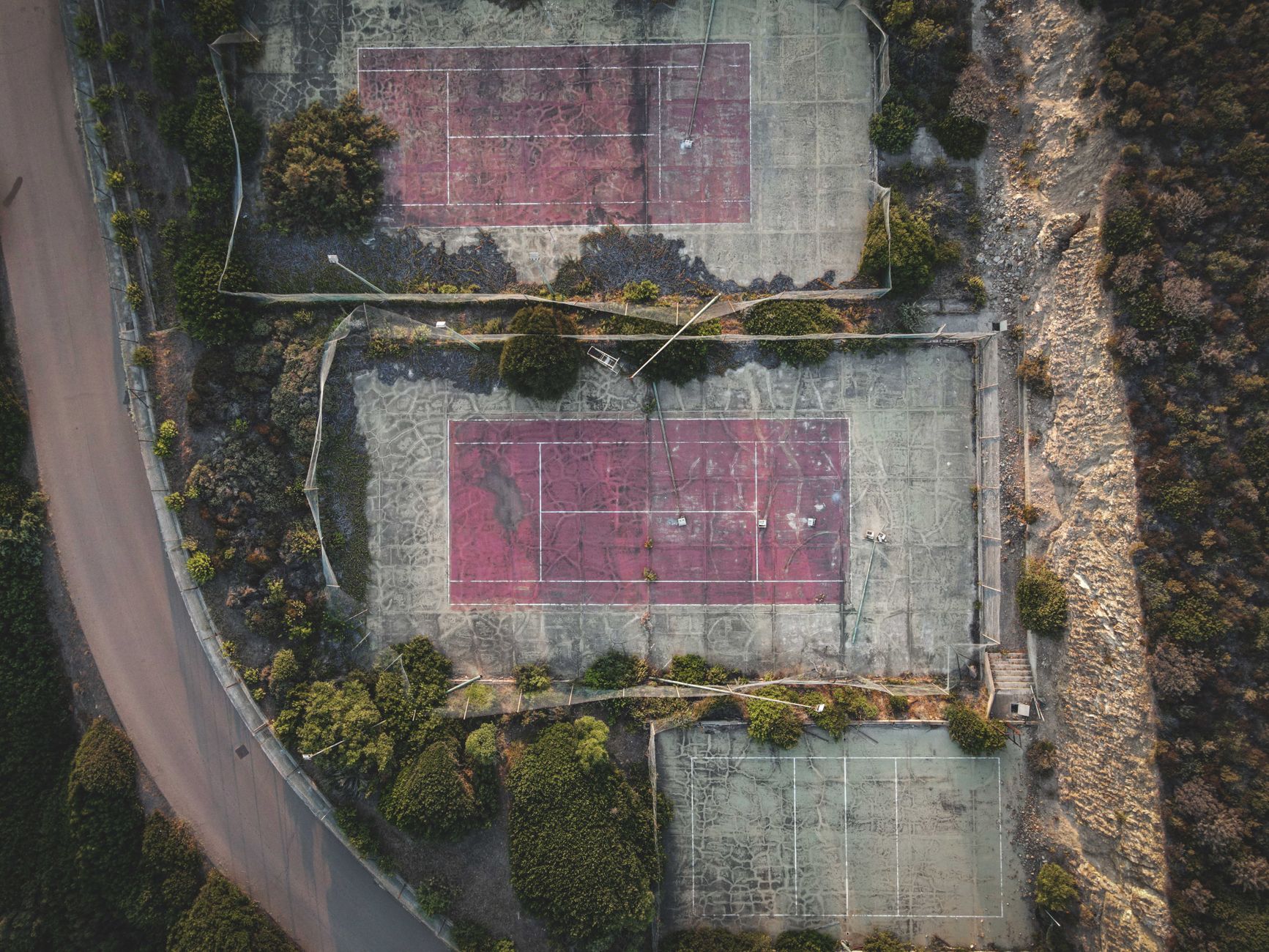 A tennis court scene representing Sportech in Westchester
